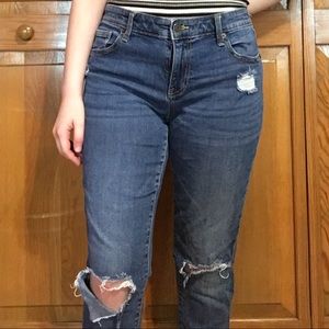 Gap Ripped Girlfriend Jeans
